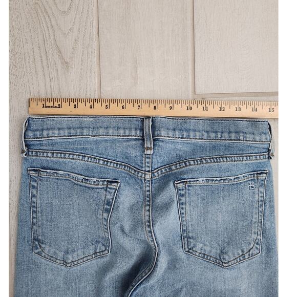 Rag & Bone 29x25 Fit 1 Extra Slim Denim Pants Button Fly Distressed Light - Picture 8 of 11